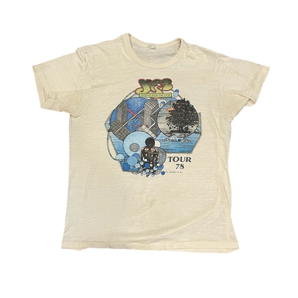 Rare Vintage 1978 Paper Thin Yes Concert Tee Shirt Small